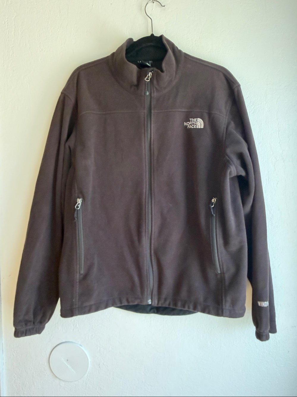 The North Face Windwall Jacket Mens Large Black Full Zip